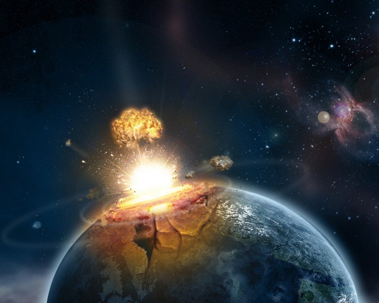 点击大图看下一张：宇宙创意-地球大爆炸图片