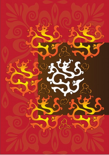 点击大图看下一张：中国时尚纹饰模板图片