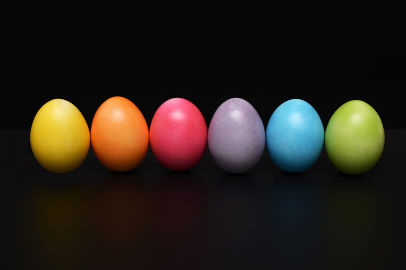 点击大图看下一张：彩色鸡蛋图片