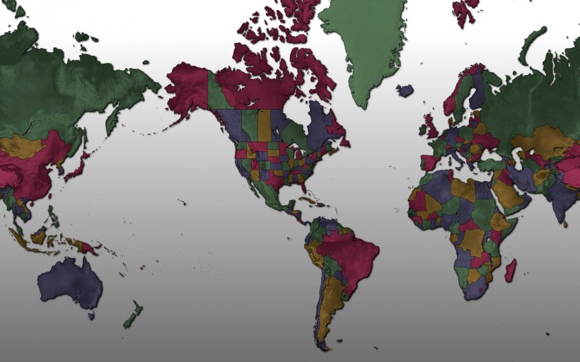 点击大图看下一张：世界地图图片