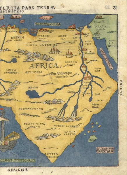 点击大图看下一张：非洲古地图图片