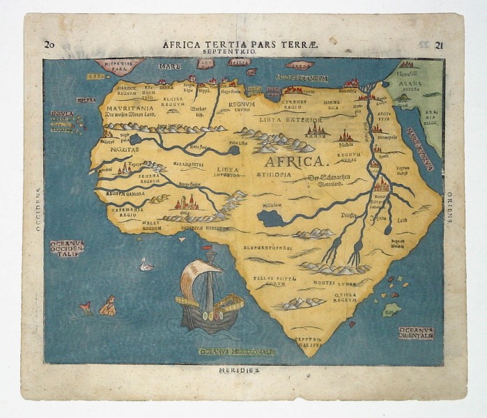 点击大图看下一张：非洲古地图图片