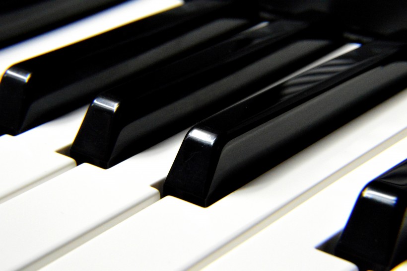 点击大图看下一张：黑白的钢琴键图片