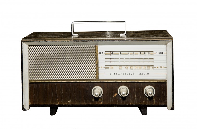 点击大图看下一张：老式怀旧收音机图片