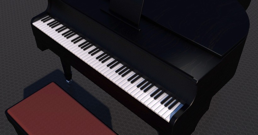 点击大图看下一张：精美典雅的钢琴图片