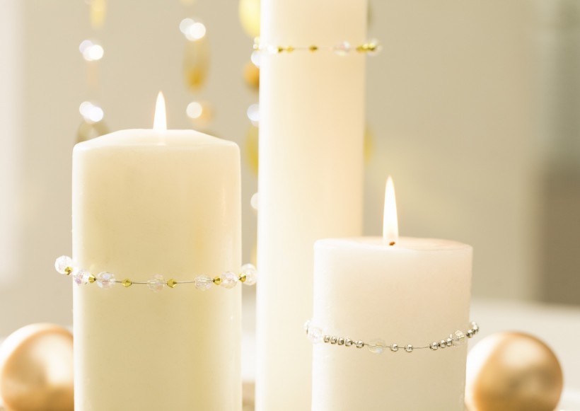 点击大图看下一张：浪漫家居蜡烛装饰图片