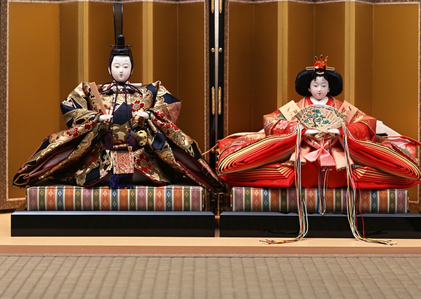 点击大图看下一张：日本女孩节布偶图片