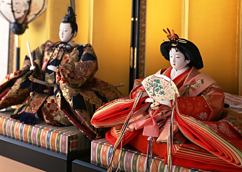 点击大图看下一张：日本女孩节布偶图片