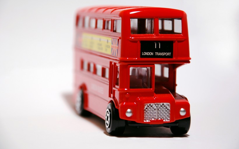点击大图看下一张：玩具双层巴士车图片