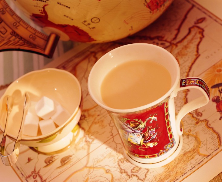 点击大图看下一张：花茶西式茶具图片