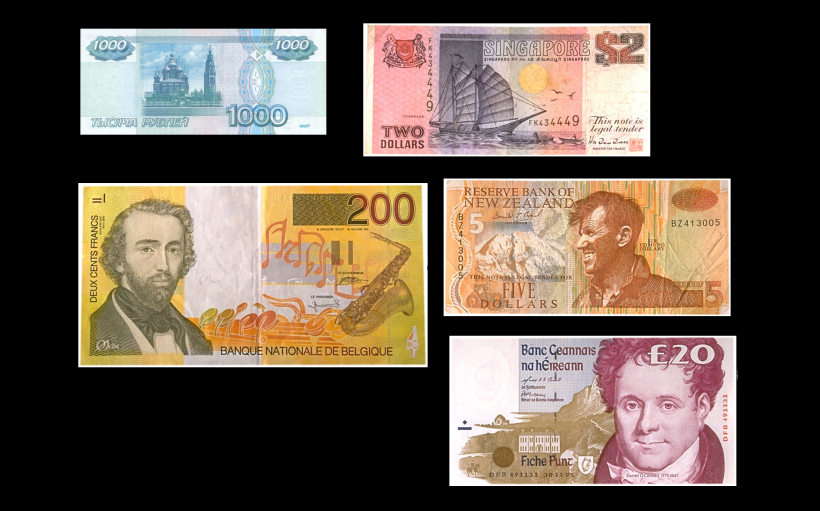 点击大图看下一张：纸币透明背景PNG图片