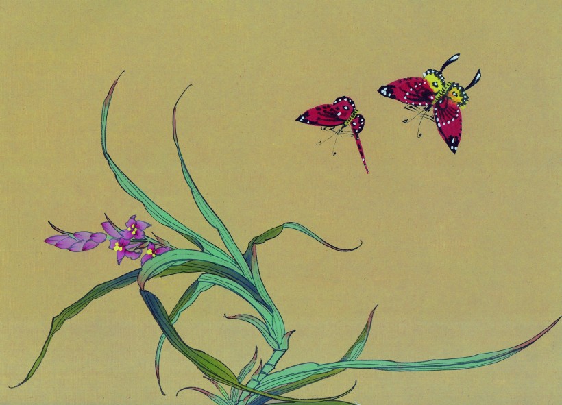 点击大图看下一张：工笔花鸟图片