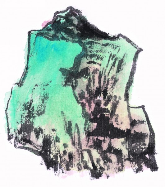 点击大图看下一张：国画幽谷图片