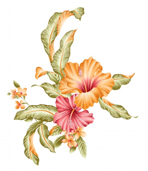 点击大图看下一张:水墨花卉图片