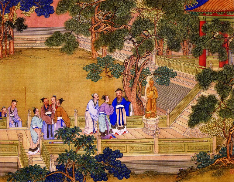 点击大图看下一张：中国古典人物生活图片