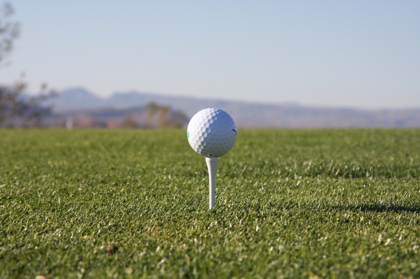 点击大图看下一张：白色的高尔夫球图片