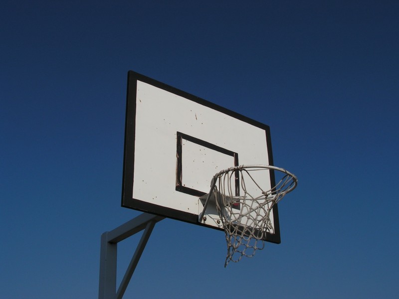 点击大图看下一张：篮球架高清图片