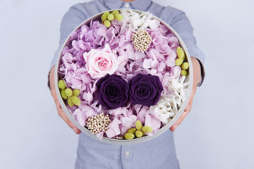 点击大图看下一张：漂亮的鲜花礼盒图片