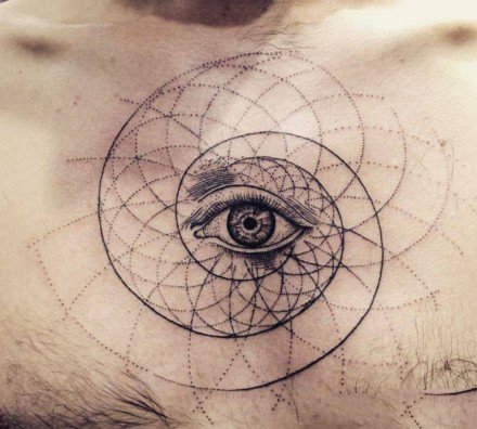 点击大图看下一张：一组眼睛主题的纹身图案欣赏