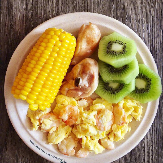 点击大图看下一张：一组健康营养的水果早餐图片欣赏
