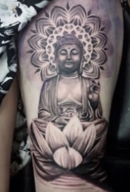 庄重的一组如来佛祖纹身图案作品
