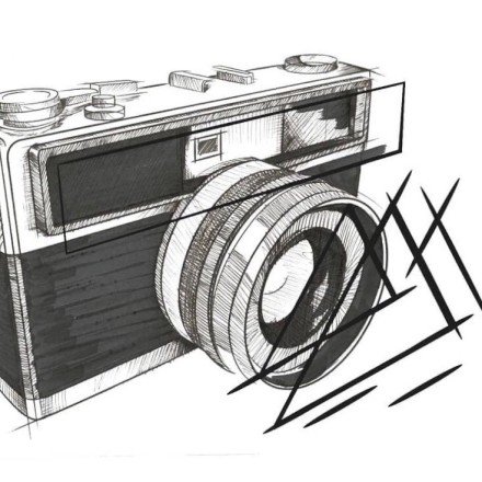 点击大图看下一张：适合摄影爱好者的一组相机纹身图案