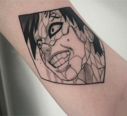 点击大图看下一张：动漫火影忍者的一组纪念​纹身图案18张
