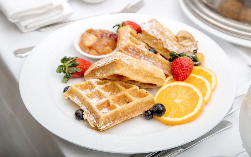 点击大图看下一张：丰富的早餐美食图片桌面壁纸