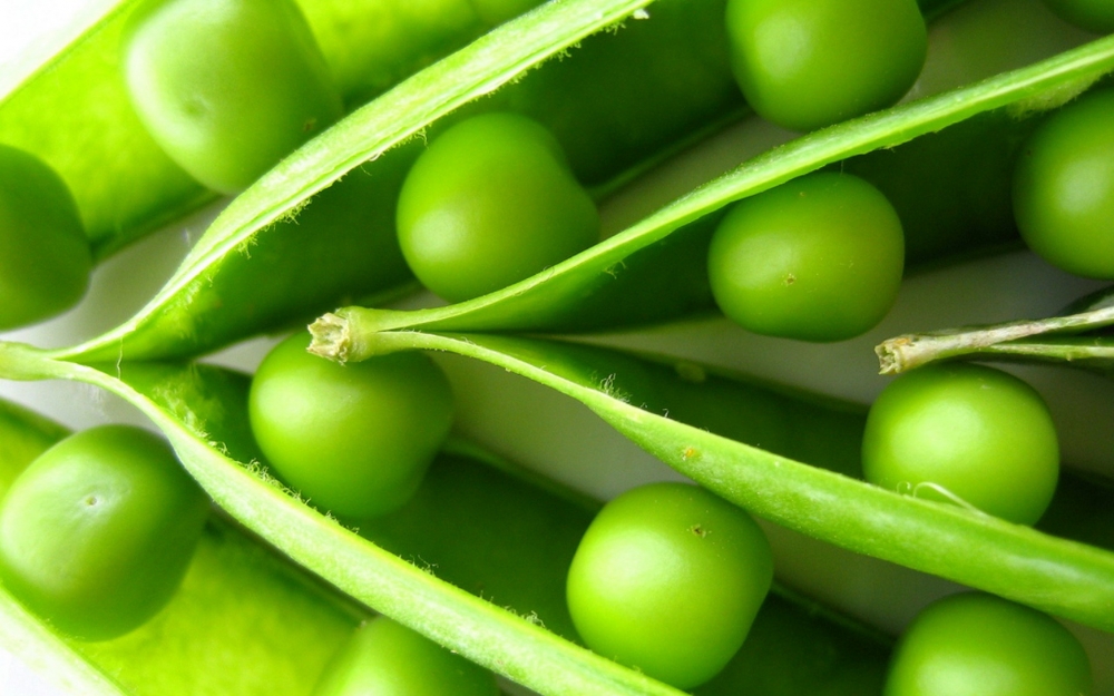 点击大图看下一张：一组看起来就绿油油很舒服的蔬菜-豌豆