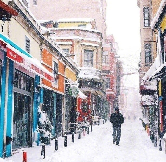 点击大图看下一张：雪中土耳其，99分的浪漫，还差的一分，只缺我和你