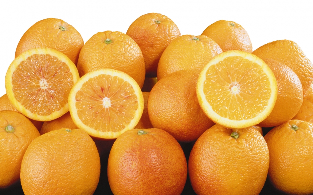 点击大图看下一张：一组超级新鲜的酸酸甜甜的橘子特写图片