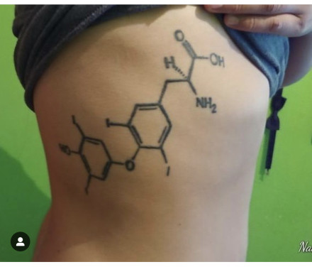 点击大图看下一张：个性的化学元素符号纹身图片9张