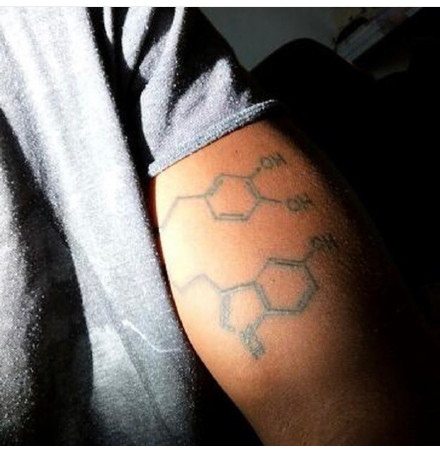 点击大图看下一张：个性的化学元素符号纹身图片9张