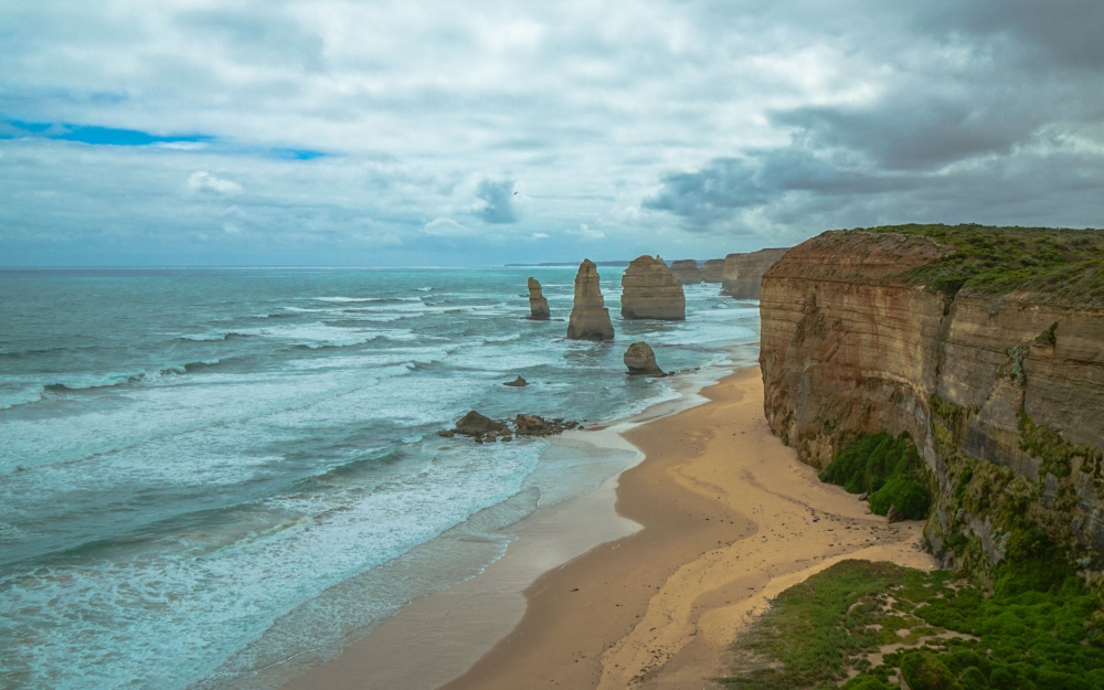 点击大图看下一张：澳洲唯美海边风景图片桌面壁纸