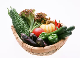 一组有营养含多种维生素的蔬菜