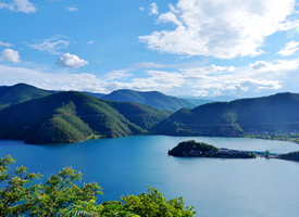 一组清新美丽的泸沽湖自然风景图片