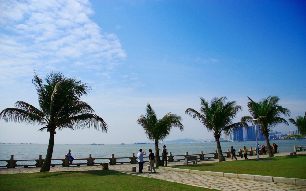 点击大图看下一张：珠海城市风景图片桌面壁纸欣赏