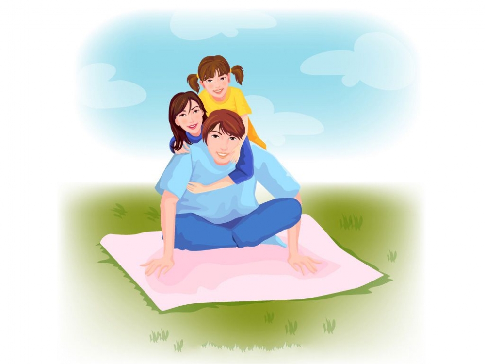点击大图看下一张：一组母亲节矢量插画卡通图片