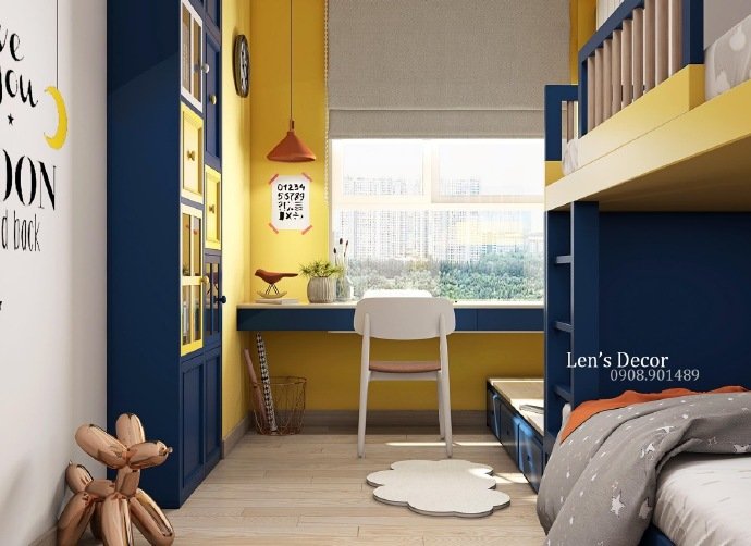 点击大图看下一张：几款色彩漂亮的儿童房装修设计作品