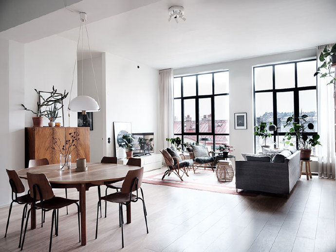 点击大图看下一张：北欧风现代公寓装修效果图欣赏