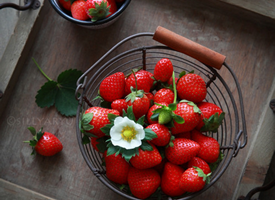 草莓酸酸甜甜的，营养丰富