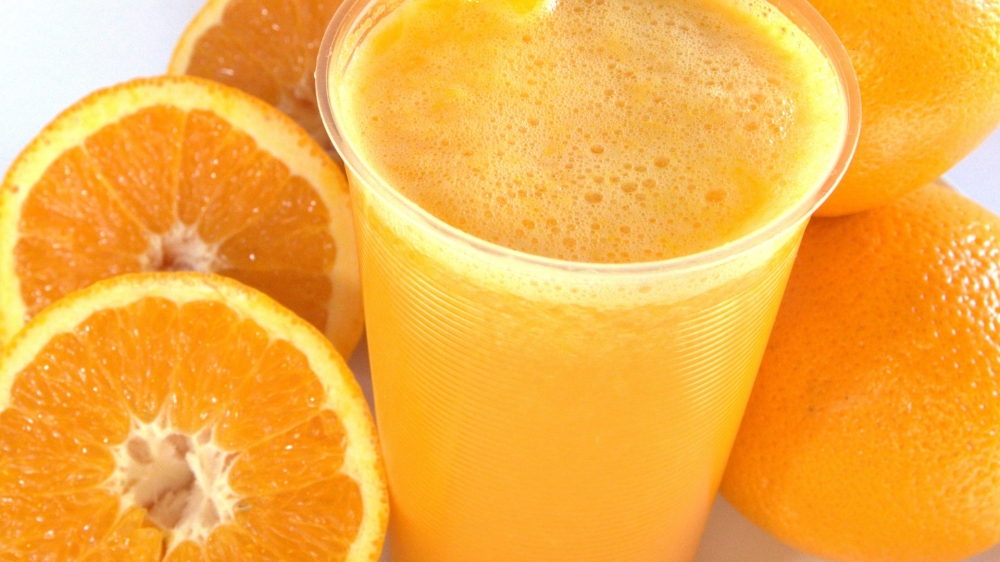 点击大图看下一张：含有很多甜滋滋的果粒的橙子
