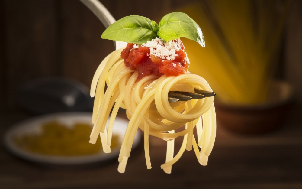 点击大图看下一张：一组特别精致的美食意大利面图片