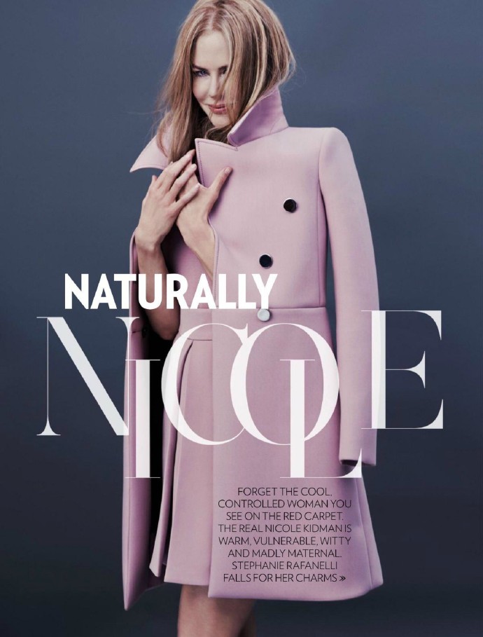 点击大图看下一张：妮可·基德曼性感杂志封面写真图片