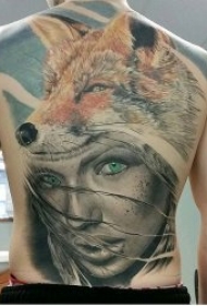 狐狸纹身图   10款伶俐而又狡猾的狐狸纹身图案
