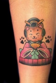 猫纹身图案 身体各部位的小猫纹身图案