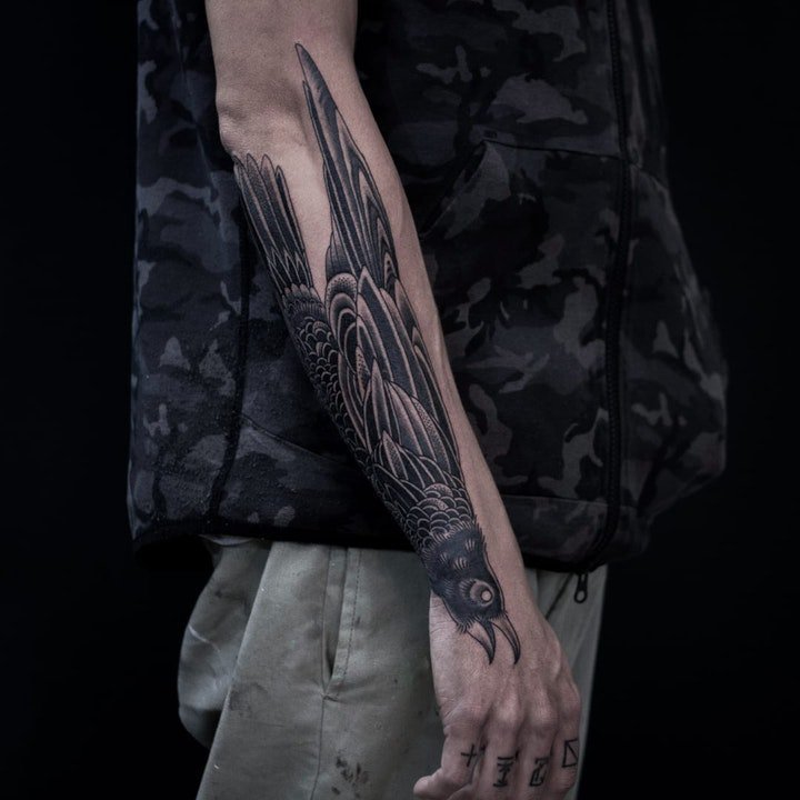 点击大图看下一张：黑暗系纹身图案 一组带有神秘色彩的黑暗系纹身图案