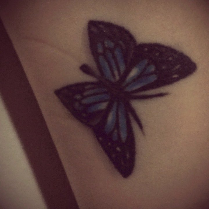 点击大图看下一张：蝴蝶纹身图案 多款翩翩起舞不同风格的蝴蝶纹身图案