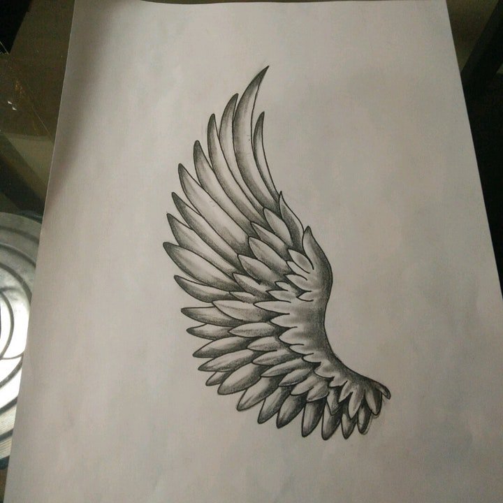 点击大图看下一张：带翅膀的纹身 10组不同风格和形态带翅膀主题的纹身图案