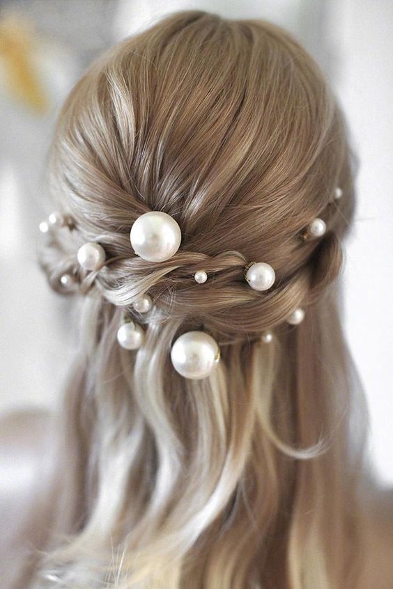 点击大图看下一张：仙得不要不要的珍珠发饰图片欣赏
